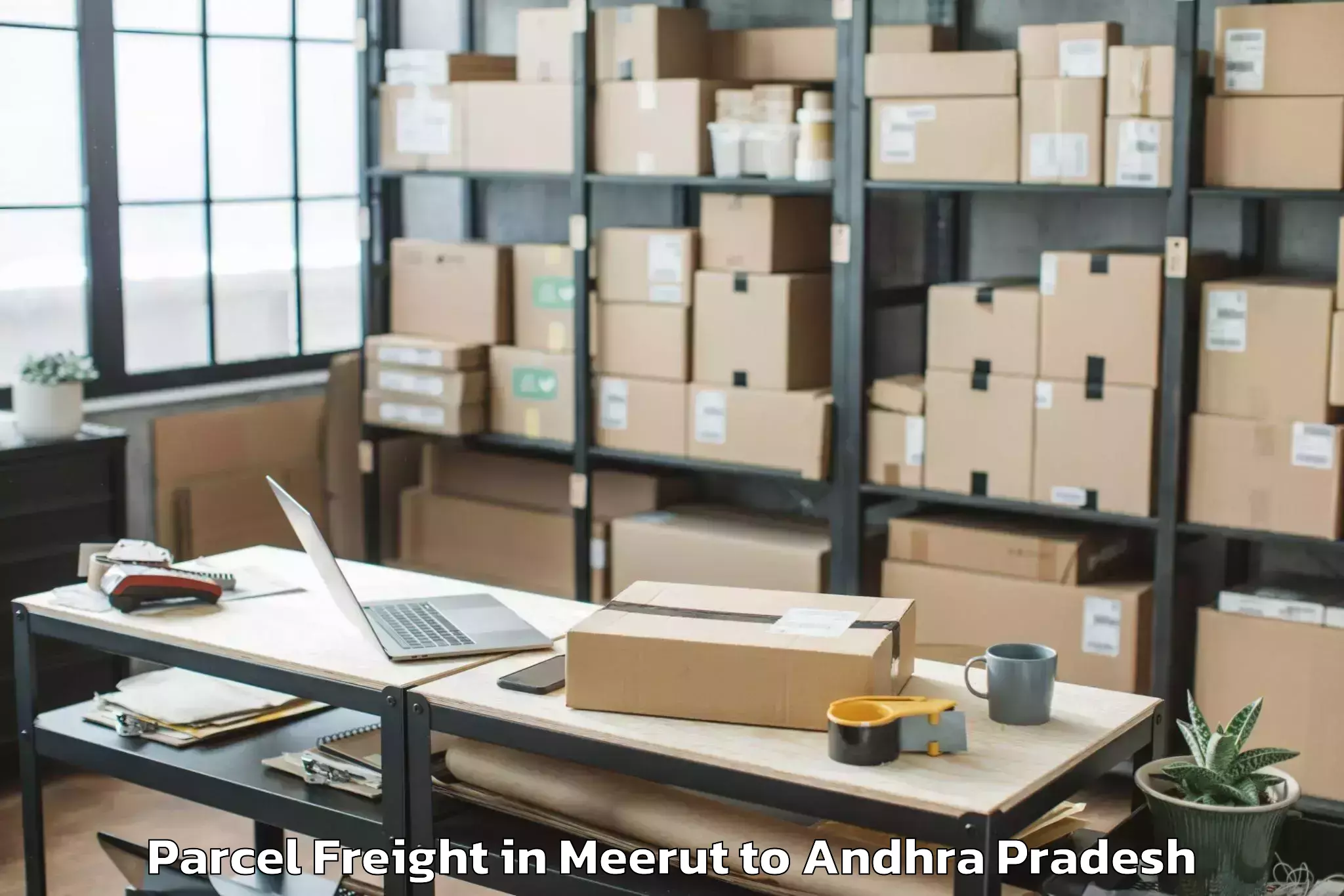 Discover Meerut to Gadivemula Parcel Freight